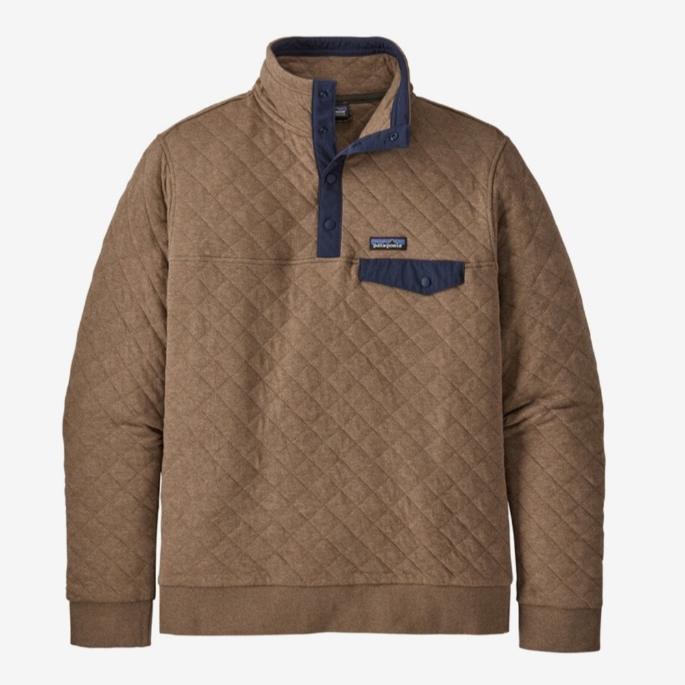 Men's Organic Cotton Quilt Snap-T® Pullover, Sz M